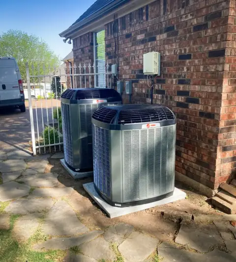 A dual system HVAC installation for a customer.